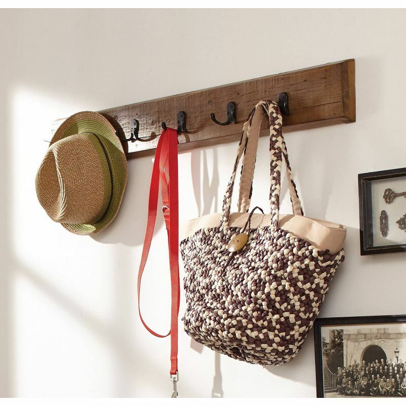 Rustikaler 36 "Wand garderobe aus natürlichem Hartholz für Vintage-Charme