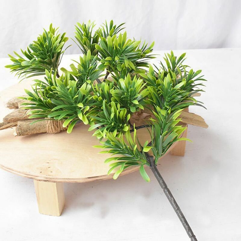 Planta Artificial de pino para oficina, plástico para restaurante, simulación en maceta, insípida, 45cm, patio, planta verde falsa
