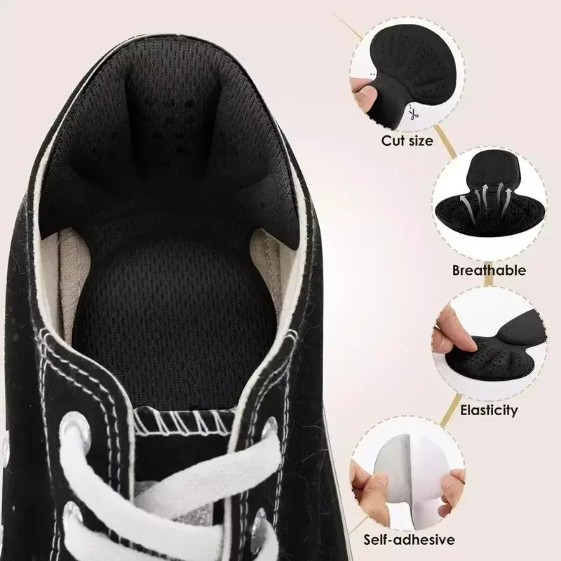 Plantillas de parche para zapatos deportivos, almohadillas para el talón para aliviar el dolor, antidesgaste, Protector de pies, pegatina trasera, plantillas de tacón alto para zapatos