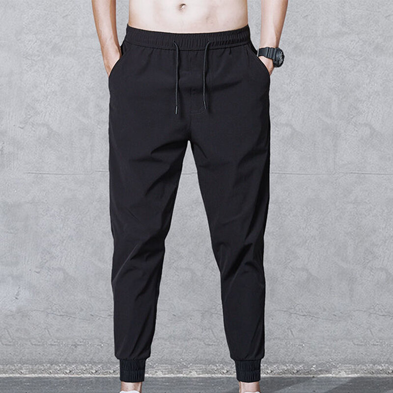 Find Your Perfect Fit Men's Casual Streetwear Jogger Cargo Drawstring Pants Sweatpants Sports Trousers in XL 4XL Sizes