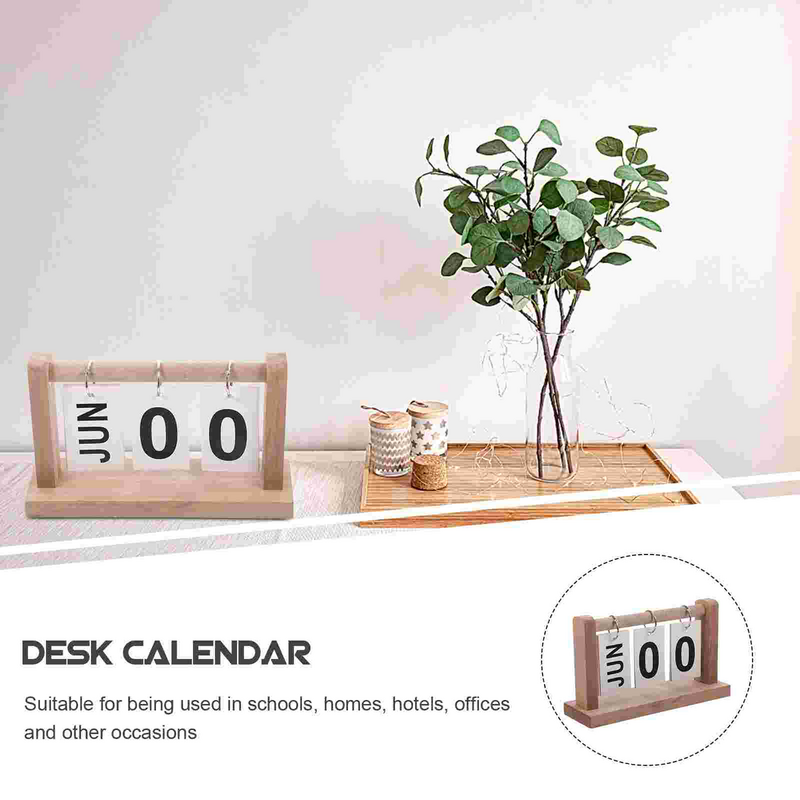 家庭やオフィスのための木製のテーブルカレンダー