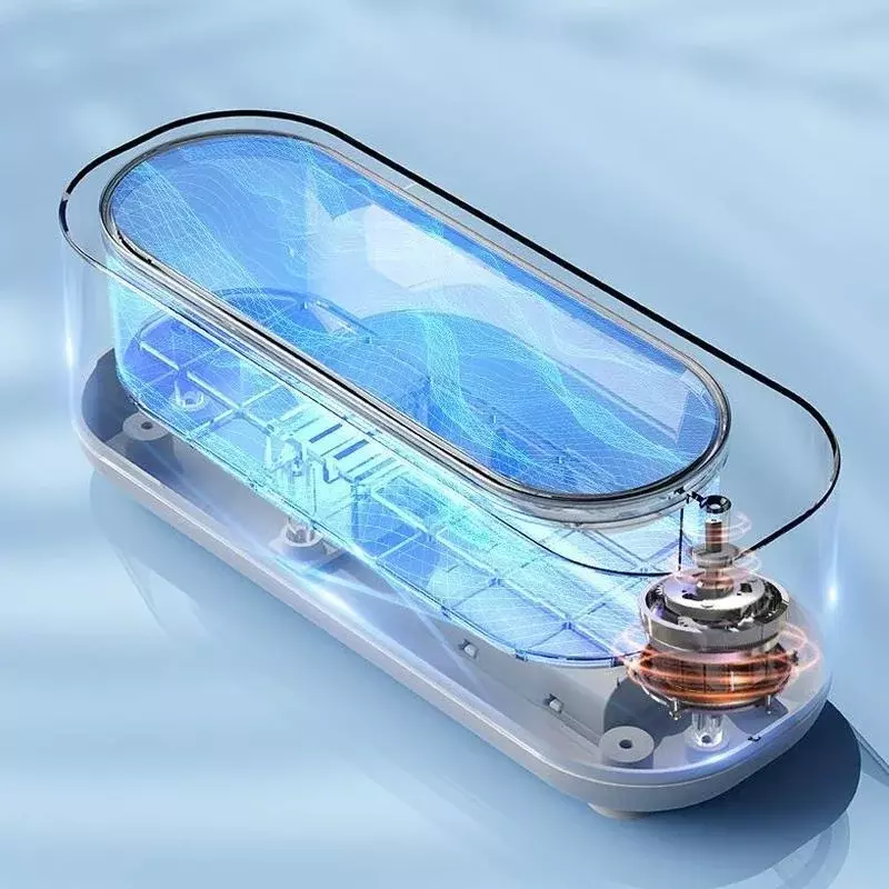 Ultradźwiękowa maszyna czyszcząca 45000 Hz wibracje o wysokiej częstotliwości środek czyszczący mycie biżuterii okulary zegarek pierścień protezy czyszczącej