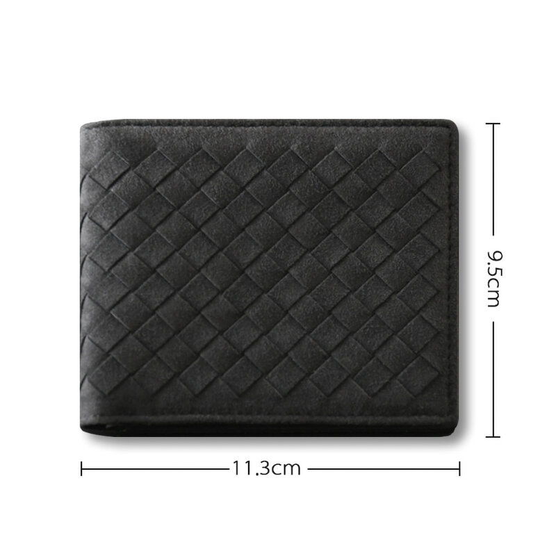 YMW ALCANTARA Weave Wallet Women & Man Card Holder Bag Luxury Artificial Leather Slim Cards Small Thin Card Package