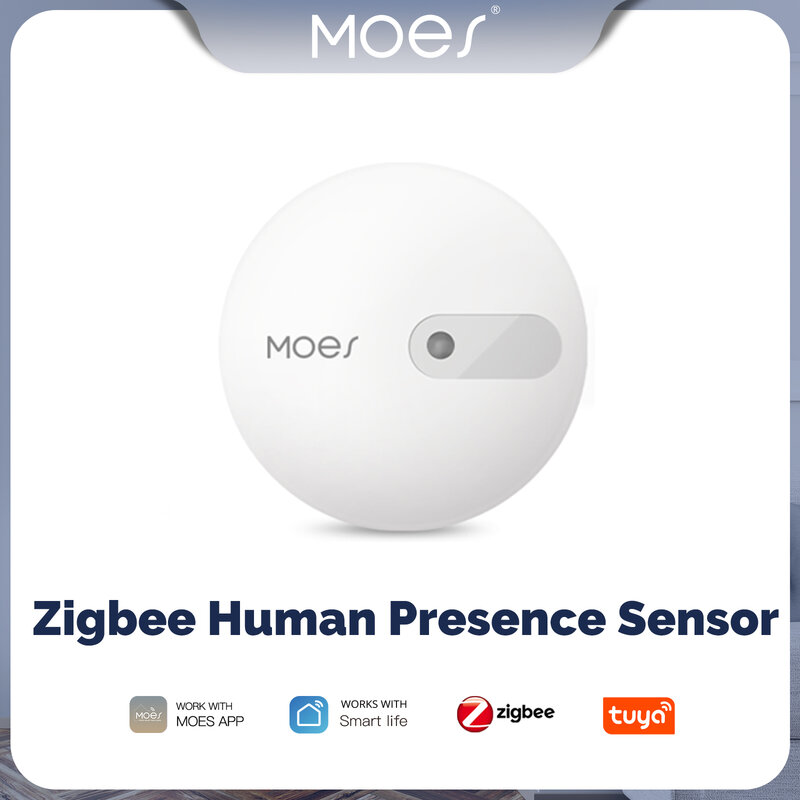 MOES ZigBee Human Presence Sensor Detector Radar Wave Detection Sensor for Home Security Tuya Smart Human body Exists Sensor