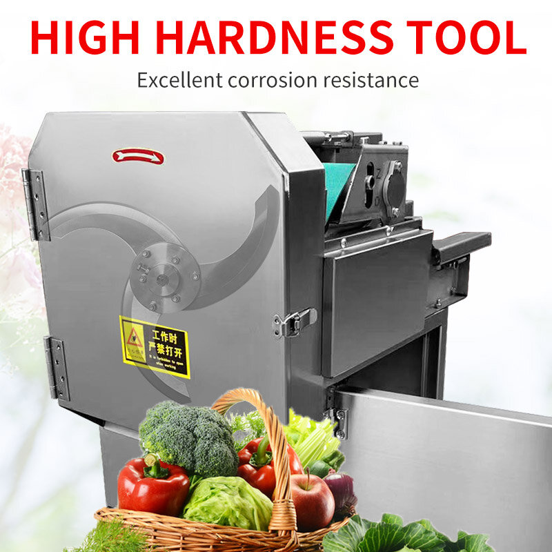 Mesin pemotong sayur CNC kecepatan ganda, Desktop pemotong makanan segmenting pemotong makanan