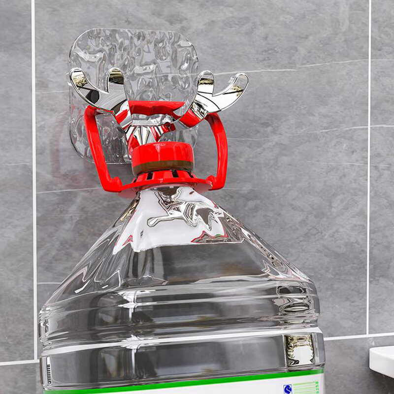 ตะขอแขวนในห้องน้ำสำหรับแขวนที่แขวนติดผนังมีกาวหรูหราสำหรับแขวนกันน้ำอุปกรณ์ตกแต่งบ้าน1/2ชิ้น