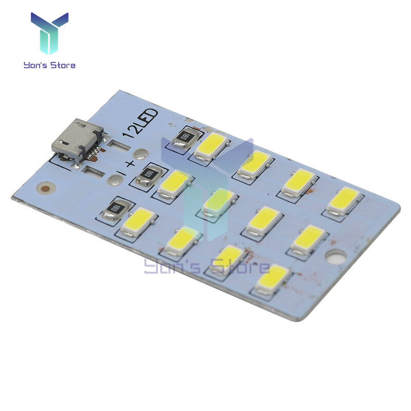 Mirco USB 5730 Panel Lampu LED Lampu Seluler USB Lampu Darurat Lampu Malam Putih 5730 SMD 5V 430ma ~ 470ma DIY Lampu Meja