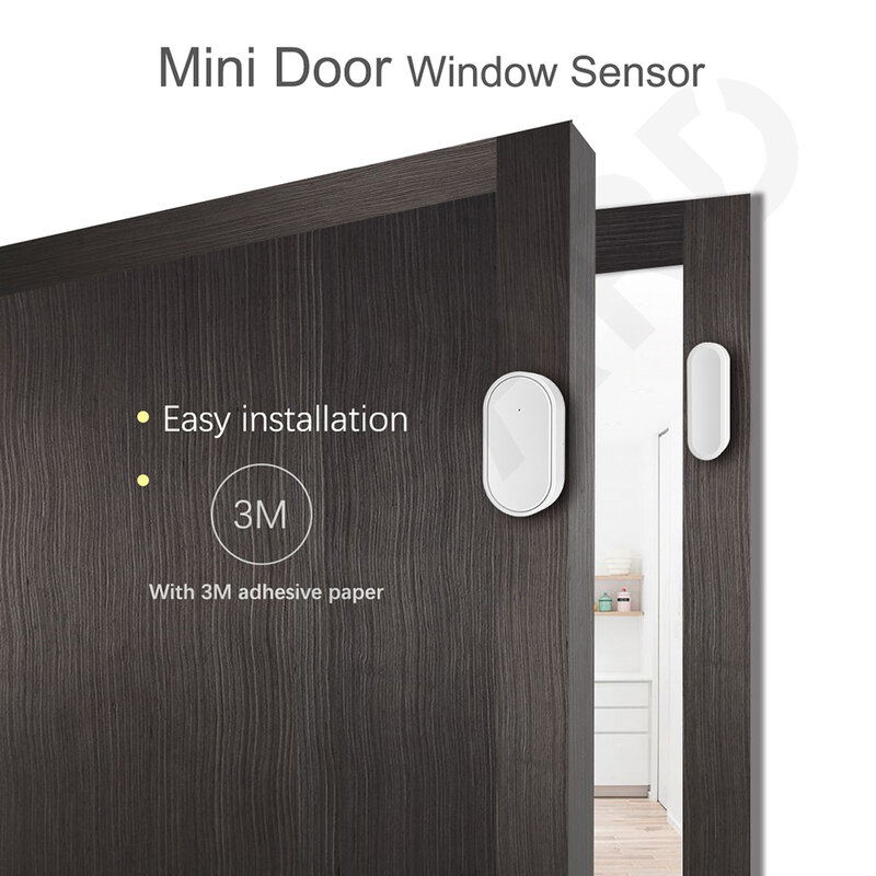 TUGARD-Sensor inalámbrico D30 para ventana y puerta, sistema de alarma de seguridad para el hogar, Control remoto por aplicación, 433mhz
