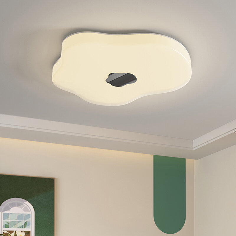 Modernas lâmpadas de teto LED para o quarto das crianças, lâmpada do quarto principal, simples proteção para os olhos, cor cromada, luzes de decoração