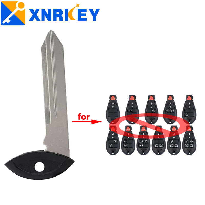 XNRKEY-قذيفة مفتاح الطوارئ ، شفرة فارغة ، جيب ، لدودج ، كرايسلر ، كرايسلر