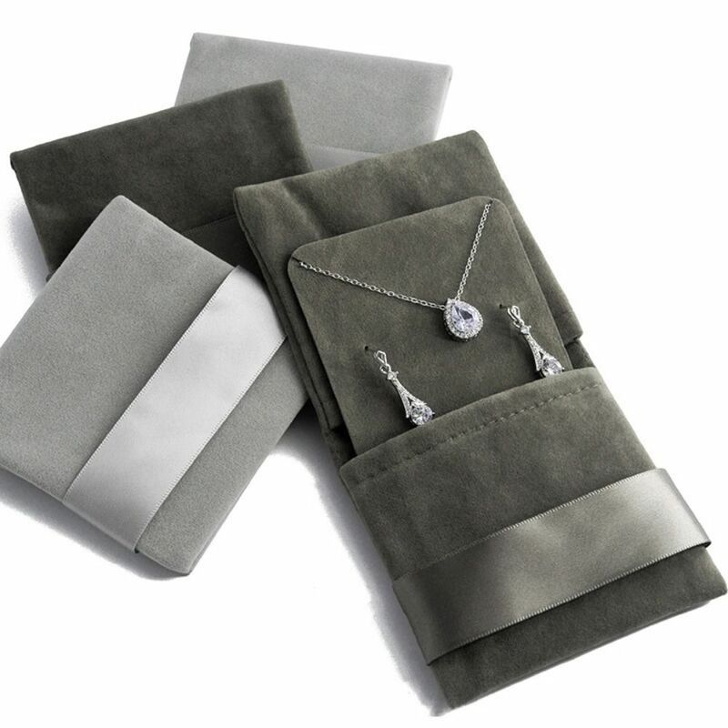 Кошелек для монет, однотонные маленькие сумки для вельвета, сумка для ювелирных изделий, женская сумочка для ювелирных изделий, Сумка с пряжкой в Корейском стиле, сумка для ожерелья, кольца, багги