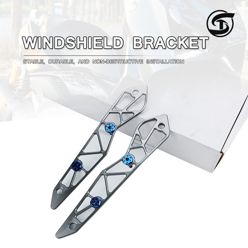 For Yamaha XMAX300 2023-2024 Modified Windshield Decoration Bracket Aluminum Alloy Sports Windshield Fixing Bracket Accessories