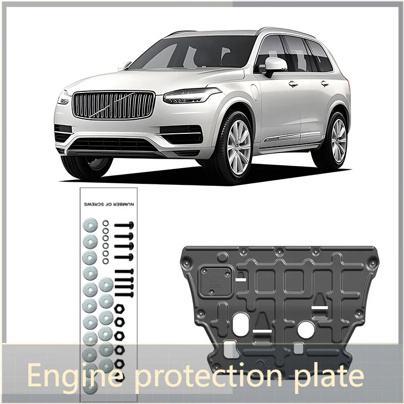 Guardabarros de protección contra salpicaduras de motor para Volvo XC90 2018-2023 2019 2020, accesorios de Base, guardabarros negro