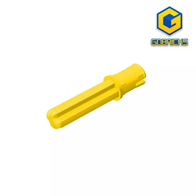 Gobricks GDS-930 Technical, Axle 2 with Pin 3L with Friction Ridges Lengthwise compatible with lego 18651 DIY Educational Blocks