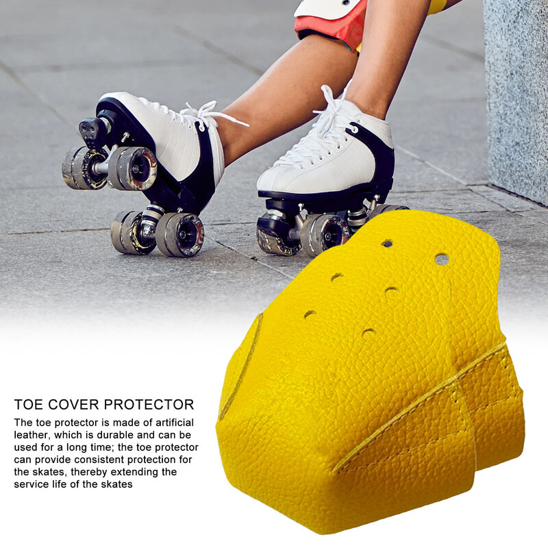 1 pz pattini a rotelle Anti-attrito piedi puntale protezione protezione punta in pelle protezione pattinaggio protezioni per l'allenamento all'aperto 6 colori