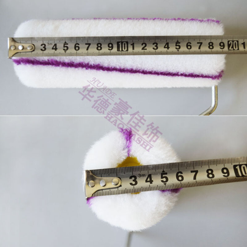 Pennello a rullo di vernice da 7 pollici lana fine lana media resistente ai solventi vernice emulsione pennello da parete Huade decorazione rullo strumento