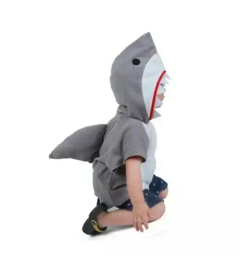Tubarão Cosplay Costumes para Crianças, Carnival Party Clothing, Tubarão Engraçado, Animais, Halloween, Criança, Menino, Menina, Ano Novo