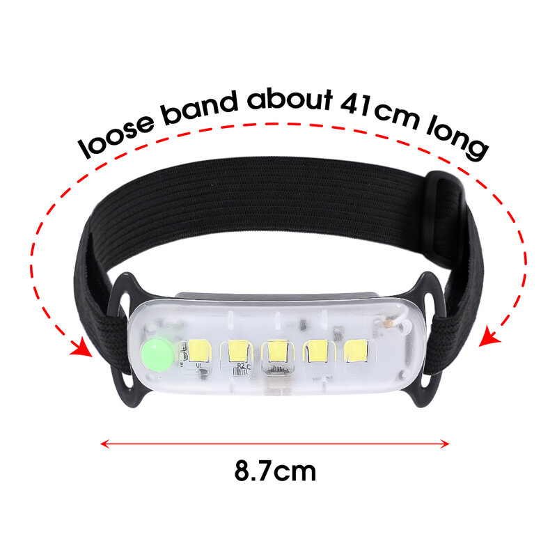 Linterna frontal LED COB ultrabrillante para exteriores, faro impermeable de alto Lumen para acampar, linterna de cabeza para senderismo de emergencia