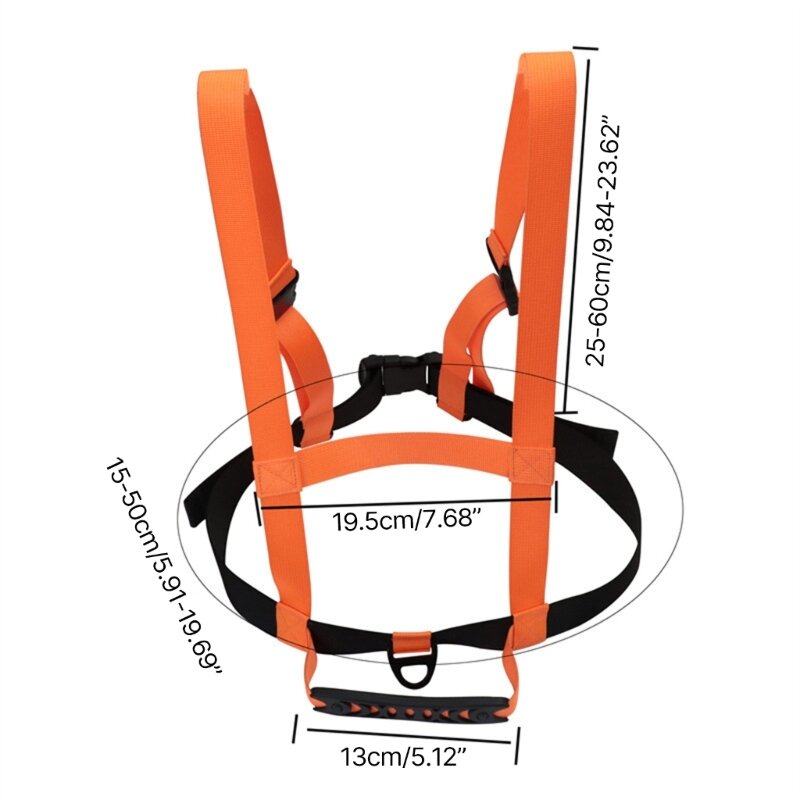 Ski Training Safety Straps with Handle Removable Leash for Children Kid Beginner