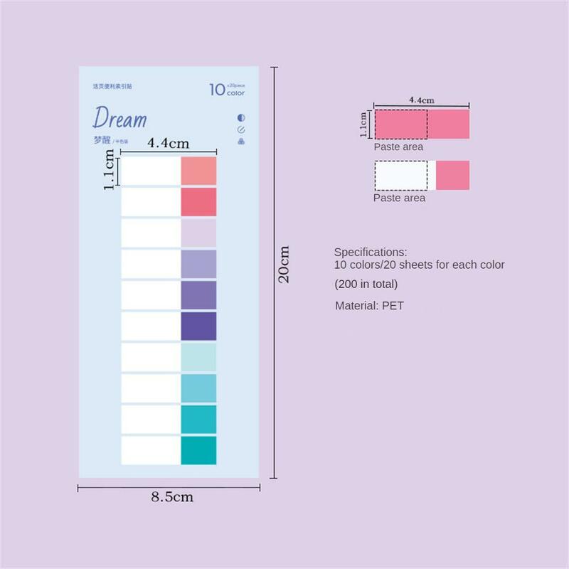 1/2PCS  Index Tabs With Ruler Writable File Tabs Flags Colored Page Markers Labels For Reading Notes Books School Office