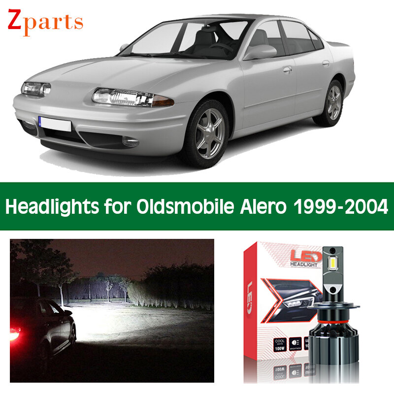 Car Bulbs For Oldsmobile Alero 1999 2000 2001 2002 2003 2004 LED Headlight Headlamp Low High Beam Canbus Auto Light Accessories
