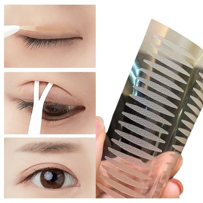Pegatina para párpados de ojos grandes, doble pliegue, autoadhesivo, maquillaje Invisible, herramienta de cinta Beige transparente, C5X0