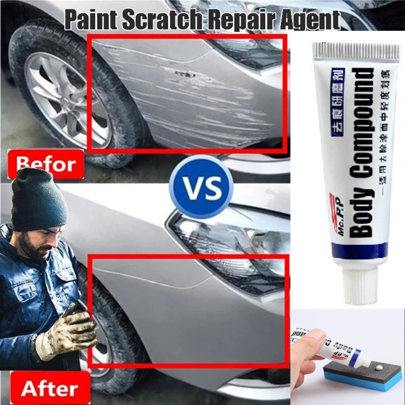 Removedor de arañazos para coche, pasta compuesta para pulir y reparar la pintura de la carrocería, cuidado del coche