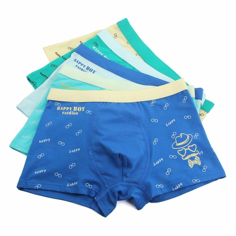 Plus size 5 Pcs/Lot Children's underwear cotton boys boys and teenagers boxer shorts boxer shorts for 9-18 years