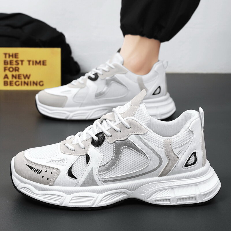 Damyuan Heren Sneakers Casual Sportschoenen Ademende Gevulkaniseerde Schoenen Buiten Wandelen Schoenen Mode Veterschoenen