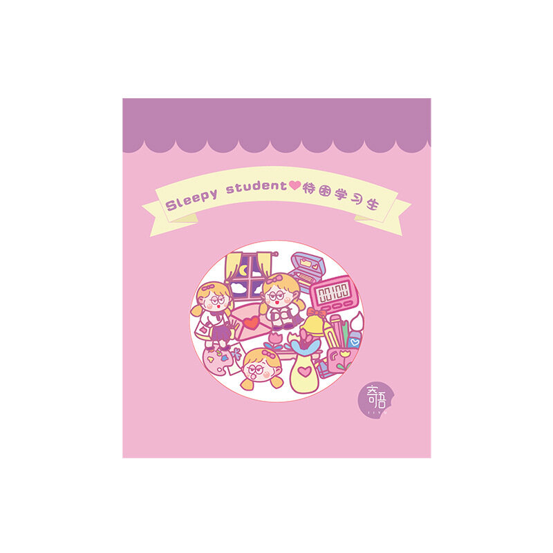 Stiker Washi kartun lucu untuk anak perempuan 40 buah stiker mainan anak-anak stiker Laptop gitar koper buku tempel DIY