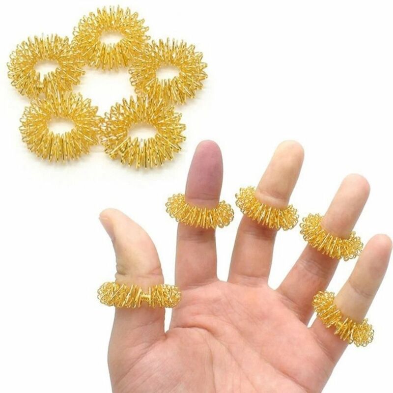 Premium Acupressure Ring Refined Springs Steel Anti Stress Rings Mini φ2.5cm Stress Ring Relaxation Fingers