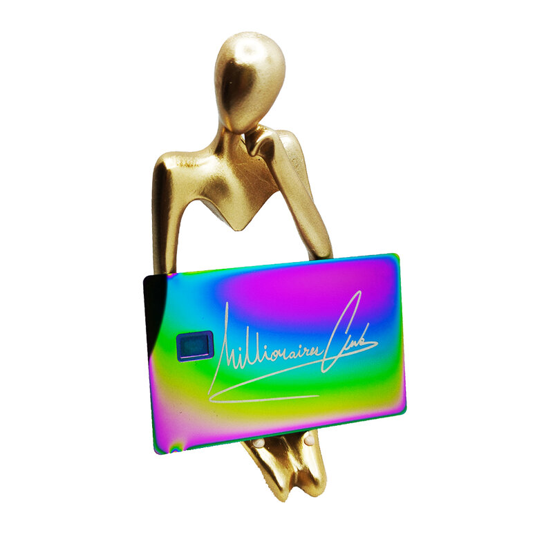 1pcs Millionair's club metal card Gift Card