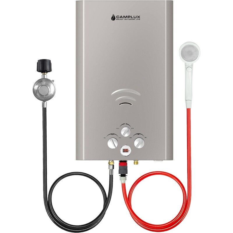 Безрезервуарный водонагреватель Camplux, 4,22 GPM, газовый водонагреватель, внешний предмет, пропановый душ, серый
