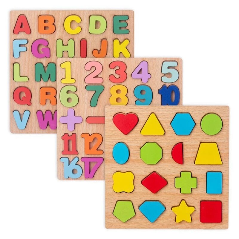 Montessori Baby Toys Development Toys For Children 1 2 3 Years Wooden Puzzle Games Education Developing Kids Child Puzzle Toys