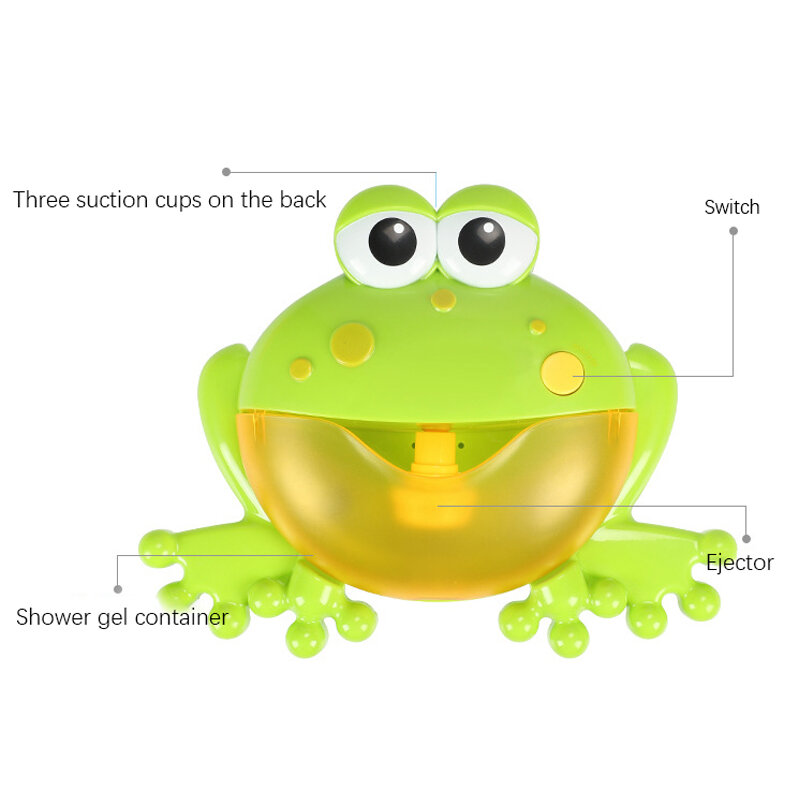 Crabes à bulles en forme de grenouille pour bébé, jouet de bain pour tout-petit, machine pour baignoire, piscine, jouets pour enfants