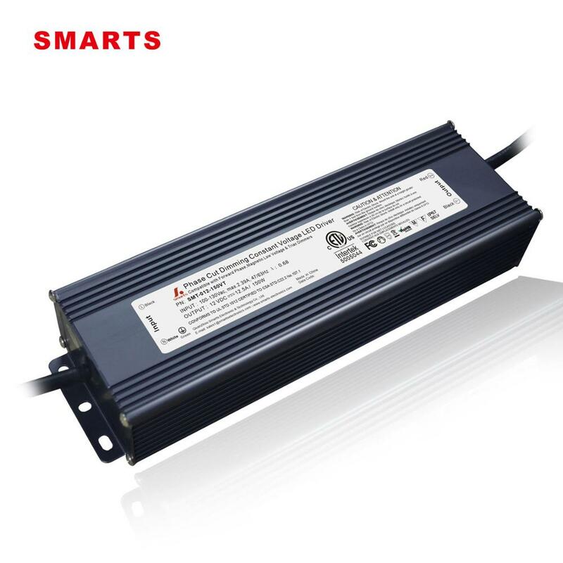Controlador LED regulable de voltaje constante triac, 150W, 12V, 5 años de garantía, certificado CE, ETL