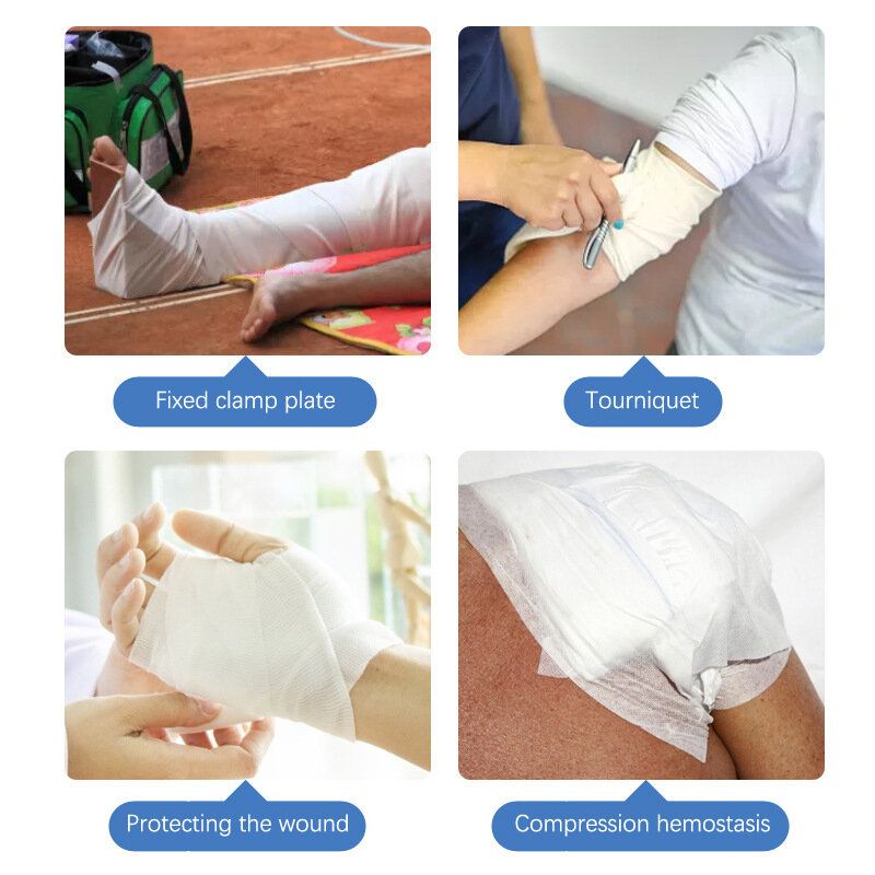 Medical Bandage Triangular First Aid Bandage Fracture Fixation Emergency Bandage Wound Dressing 96*96*136CM