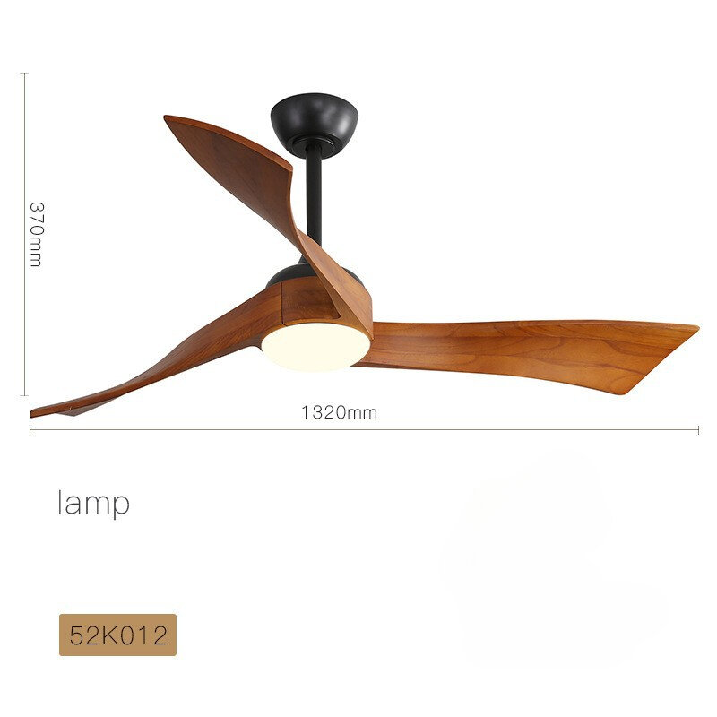 Amerykański zmienna częstotliwość z litego drewna używany wentylator sufitowy z lampą 56-calowy wentylator do sypialni w salonie