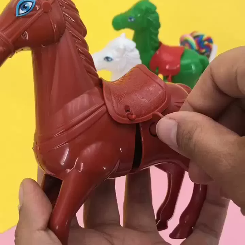 Ketting-Up Springpaard Kinderpuzzelspeelgoed Nostalgie Speelgoed Hete Kindercadeaus