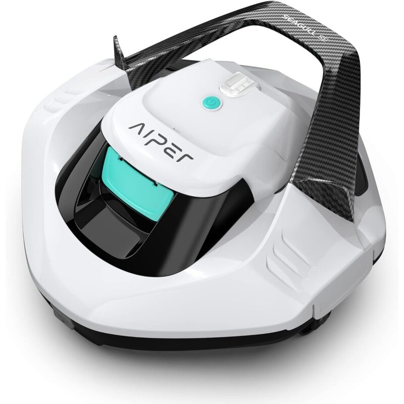 AIPER Seagull SE Cordless Robotic Pool Cleaner, Pool Vacuum Lasts 90 Mins, LED Indicator,  Ground Pools up to 860 Sq.ft - White