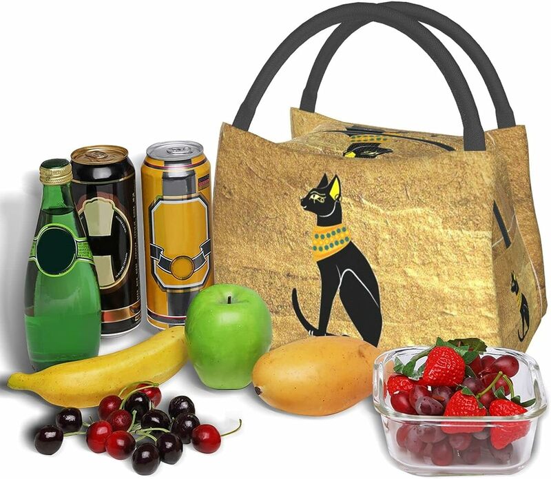 Ancient Egyptian Lunch Box Piquenique Bags para Homens e Mulheres, Isolado, Portátil, Decor Container, Meal Bag, Tote, Work
