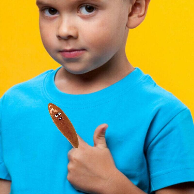 Prank Catapult Finger Toy para Crianças e Adultos, Slingshots, Pressão, Ejeção, Novidade Favor, Cocô, Festa, Tr, Z1w2, 1Pc