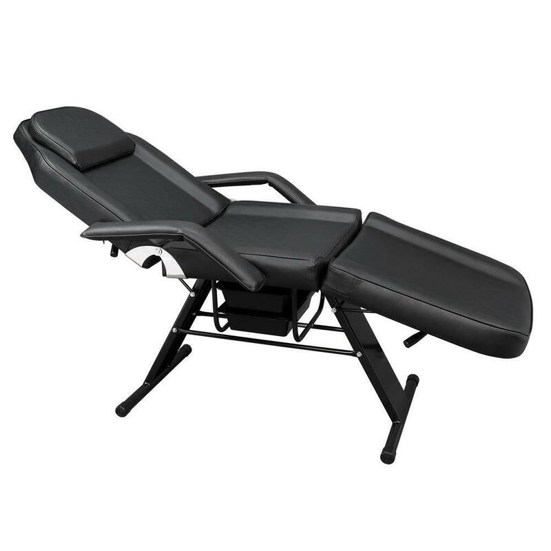 PVC Leather Facial Massage Salon Bed Spa Tattoo Massage Bed Table Chair 330Lbs