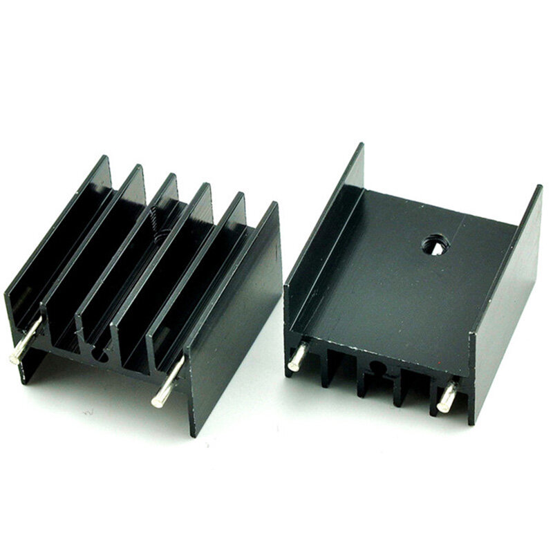 TO-220 dissipatore di calore in alluminio dedicato radiatori in alluminio nero per L298N Audion accessori elettronici perfetti dedicati