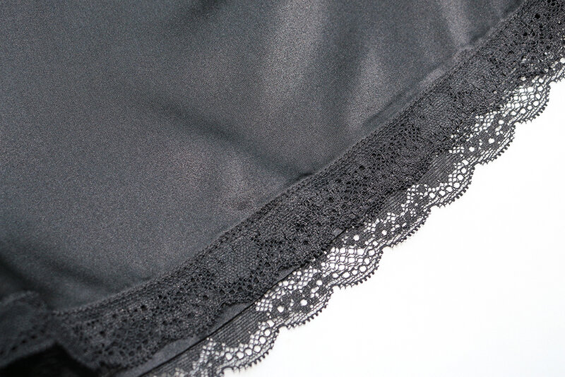 Silk Satin Stretch Pants Sleepwear Safty Shorts Pure Mulberry Silk Luxury High Quality China Silk Wholesale Black Color