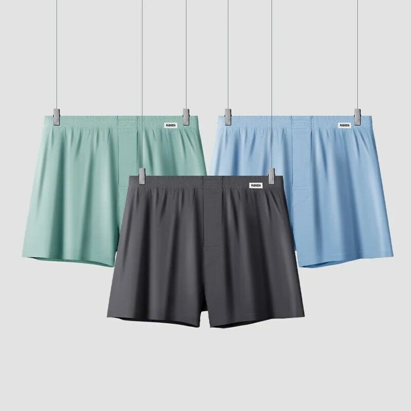 3PCS/Lots Men Aro Pants Boxer Shorts Sleep Bottoms Casual Tracksuits Trunks Cotton Boxershorts Seamless Breathable Underwear 5XL