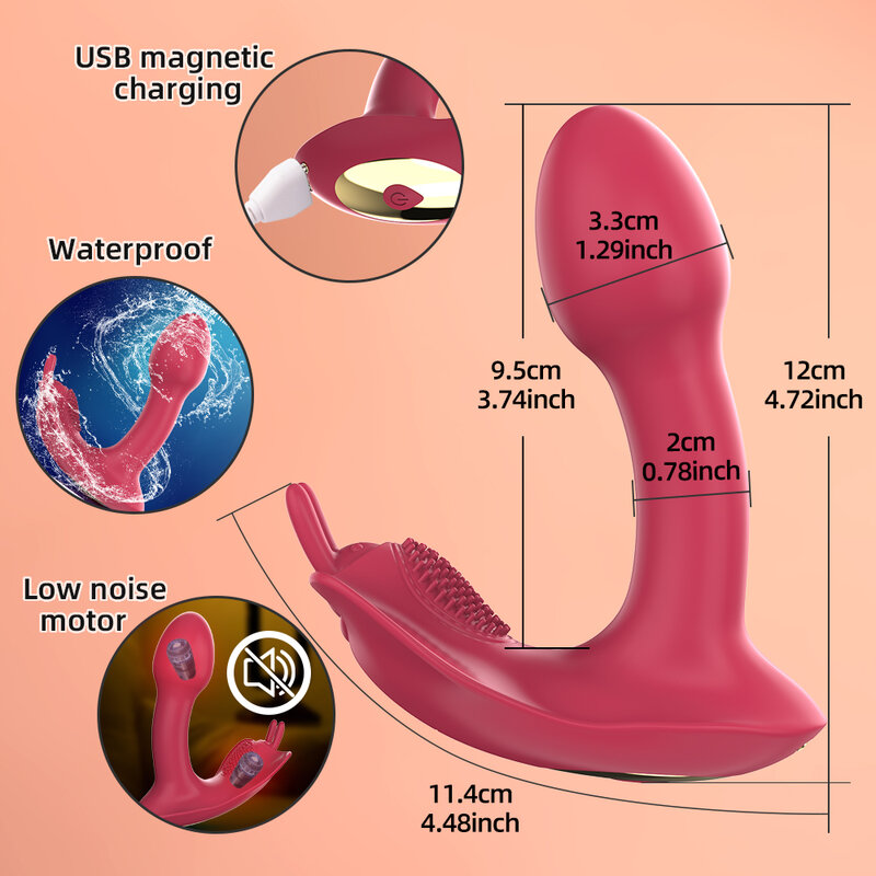 Women's Dildo Butterfly Vibrator Sex Toys For Female APP Remote Control Bluetooth Vibrator Clitoris Powerful Stimulation Massage