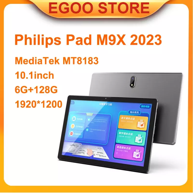 Philips-Firmware Global Pad M9X 2023, S510J, MediaTek, 10,1 pulgadas, 6G, 128G, 1920x1200, Wifi, 5000mAh, 8 millones de cámaras, 3,5 mmjack, Android