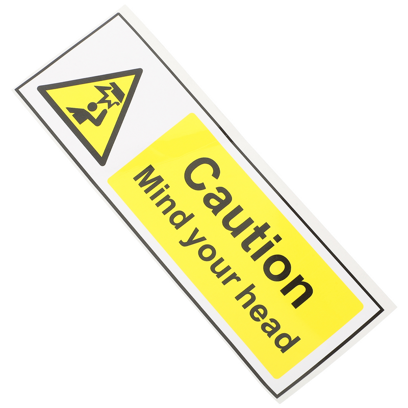 Watch Your Head Sign Low Ceiling Sign Self Adhesive Low Overhead Clearance Warning Sign