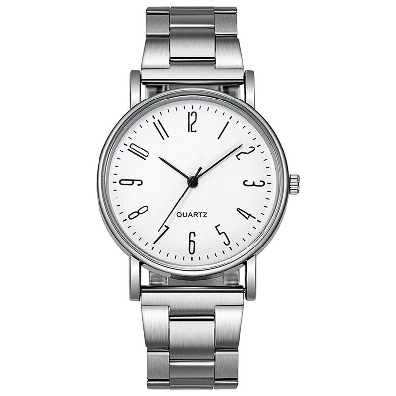 Męski zegarek modny zegarek kwarcowy pasek stalowy zegarek zegarek na rękę часы мужские наручные Montre Homme RelóGio Masculino